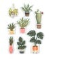 Potted Plant Chipboard Stickers 8 Pack image number 1