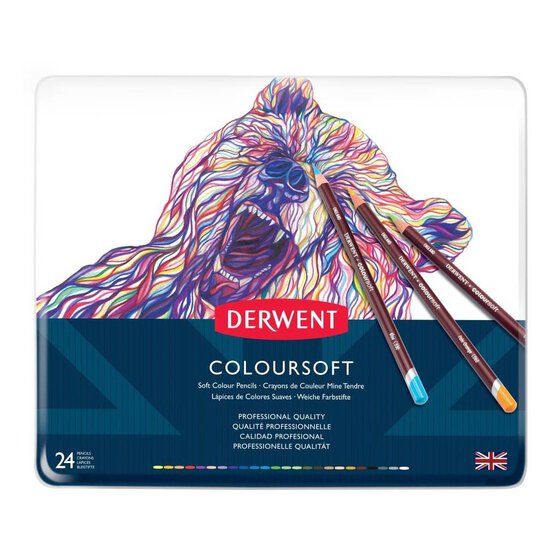 Derwent Coloursoft Pencils 24 Pack