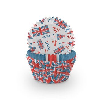 Union Jack Cupcake Cases 75 Pack