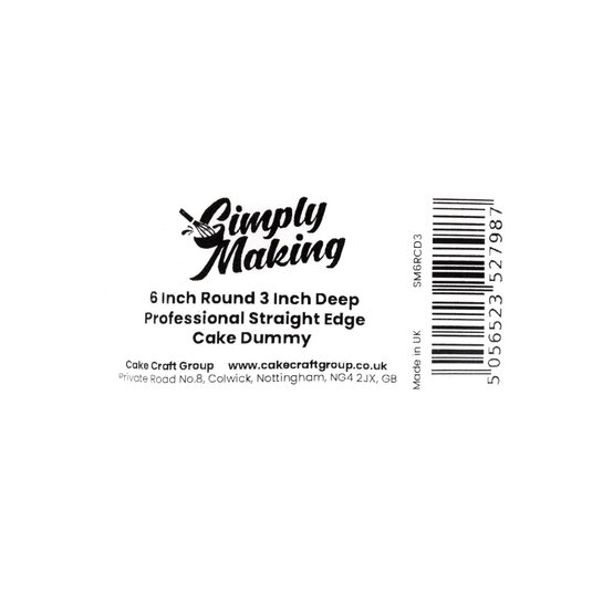 Round Cake Dummy 6 x 3 Inches image number 4