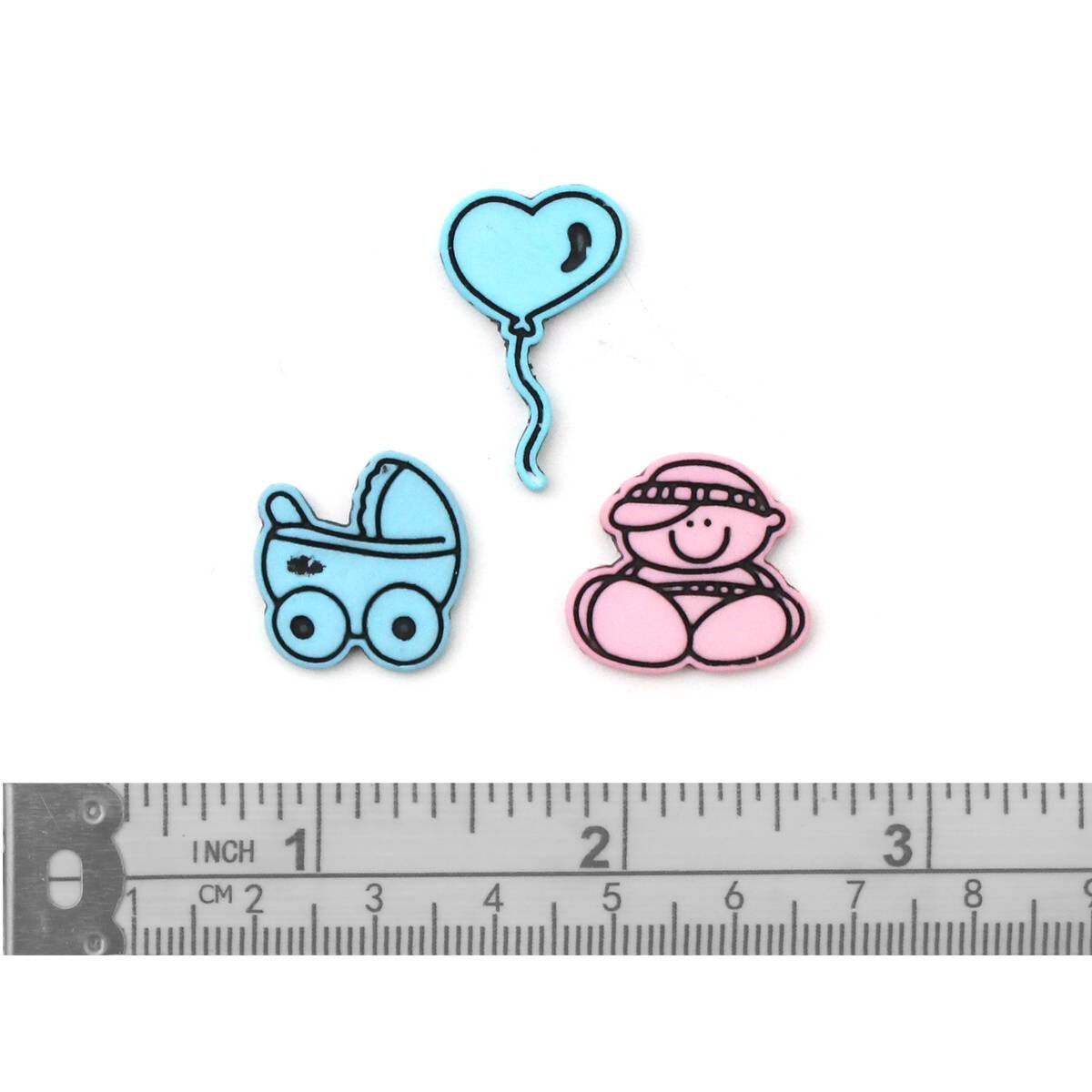 Trimits 11mm Star Buttons – Pack Of Multi-Coloured 2-Hole Buttons For Knitting & Sewing, UK Made