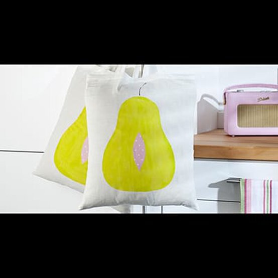 How to Make a Pear Print Tote Bag image number 1