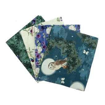 Woodland Wonders Owl Cotton Fat Quarters 4 Pack