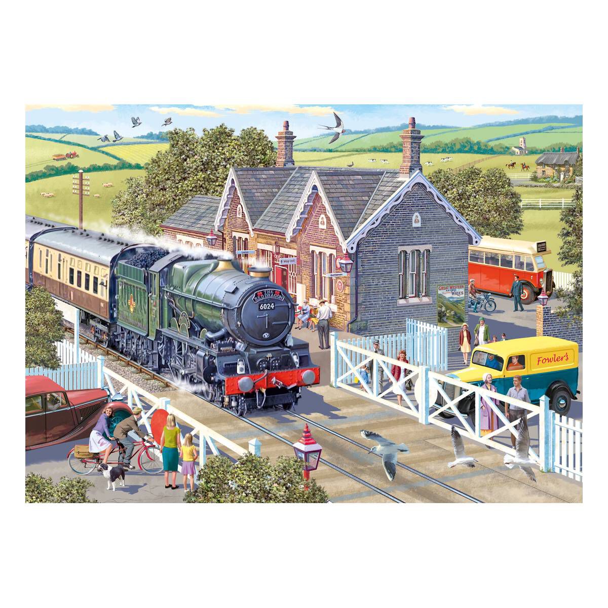 Otter House Puzzle 1000 Teile – „Cottage Glicine“, Fertig 68 X 48 Cm, Ab 3 Jahren