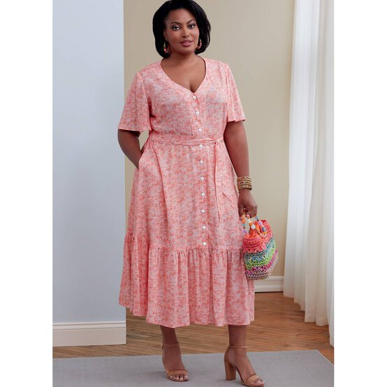 Butterick Women&rsquo;s Dress Sewing Pattern B6763 (26W-32W) image number 3