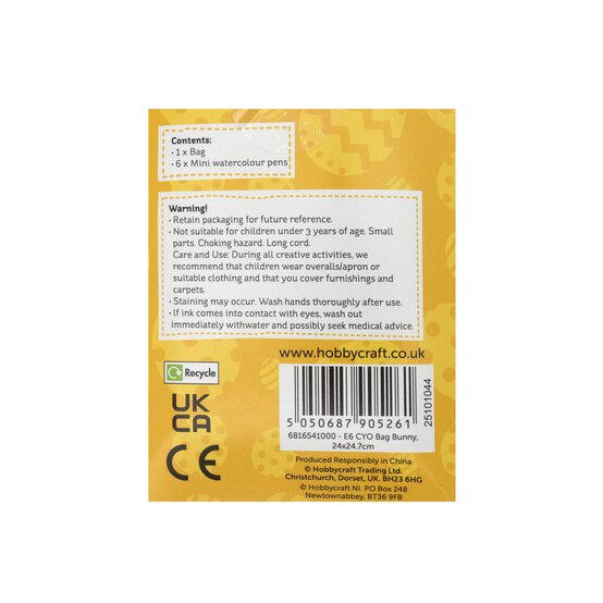 Colour Your Own Bunny Love Bag  image number 4