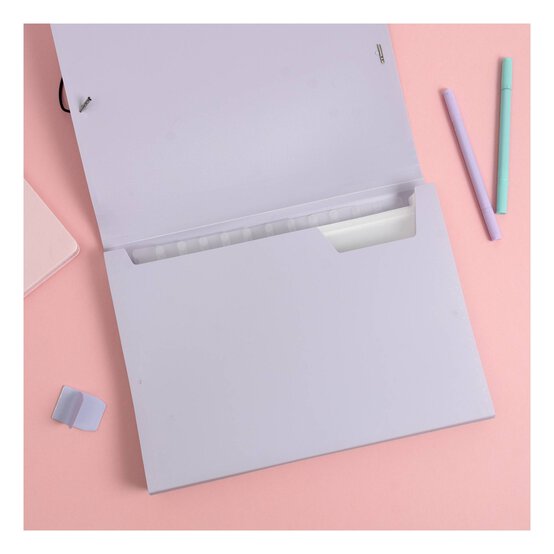Pastel Purple Expanding File A4 image number 2