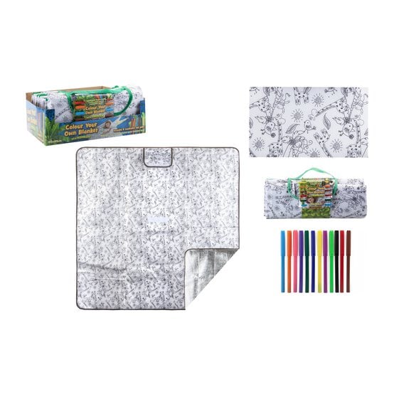 Colour Your Own Picnic Blanket Set image number 3