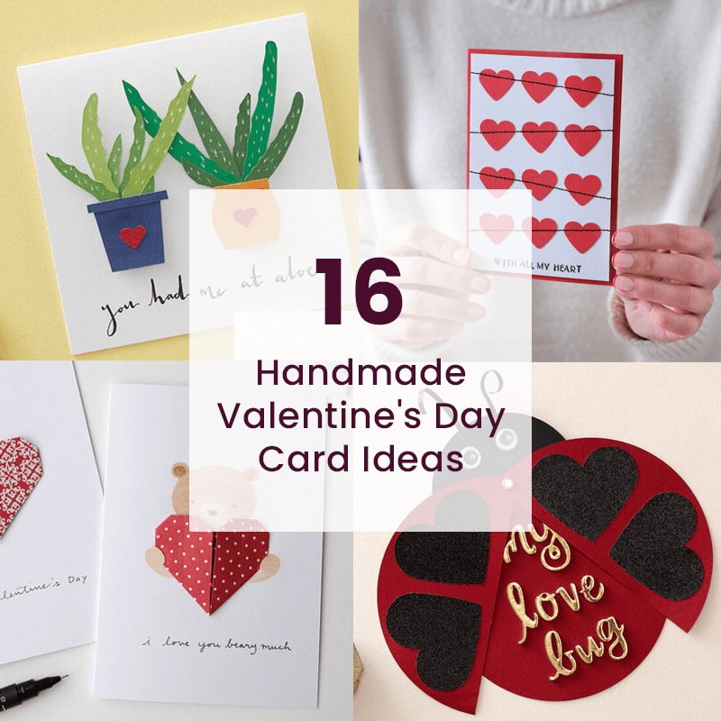 16 Handmade Valentine’s Day Cards to Make | Hobbycraft