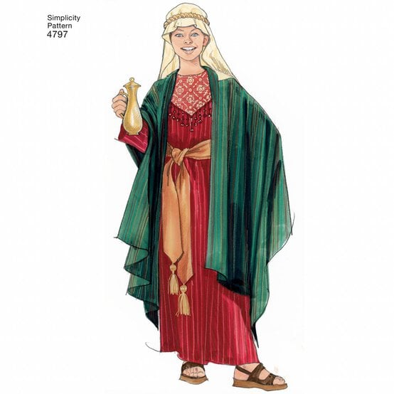 Simplicity Kids&rsquo; Nativity Costume Sewing Pattern 4797 image number 9