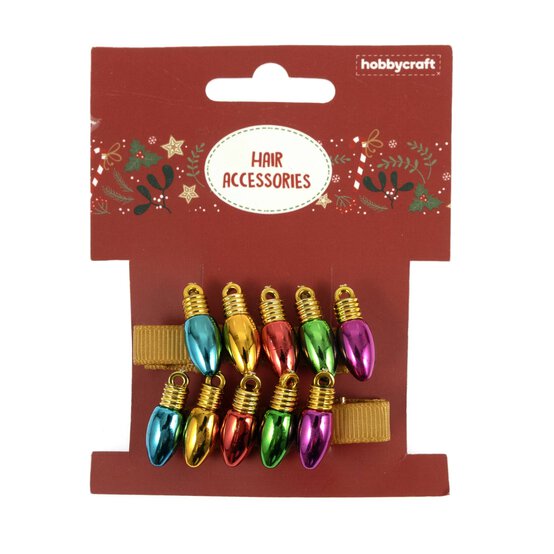 Christmas Light Hair Clips 2 Pack image number 3