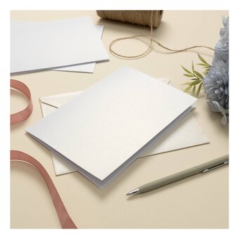 Pearlescent Greetings Card Pad 5 x 7 Inches 15 Pack