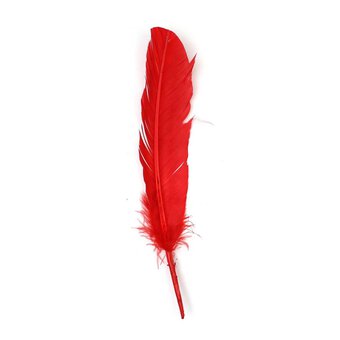 Red American Style Feathers 9 Pack image number 2