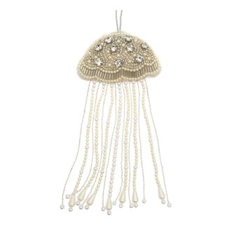 Hanging Beaded Jellyfish Decoration 15cm