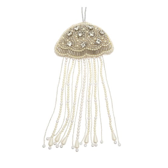 Hanging Beaded Jellyfish Decoration 15cm image number 2