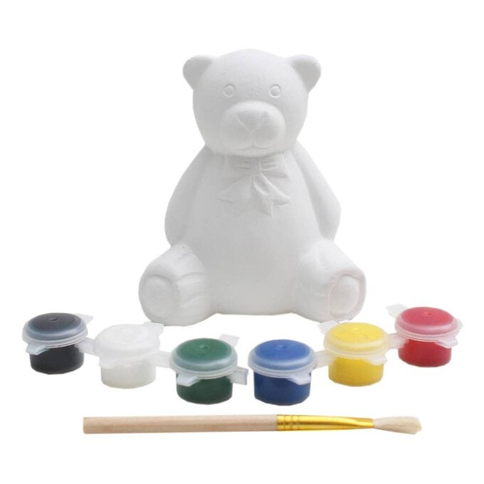 Paint Your Own Teddy Bear Money Box image number 1