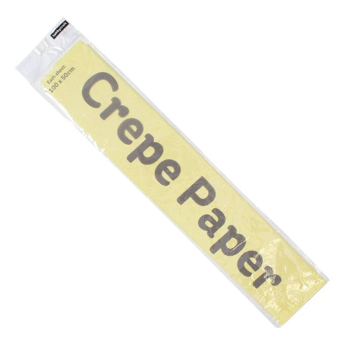 Yellow Crepe Paper 100cm x 50cm image number 1