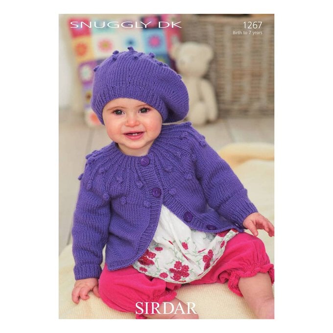 Sirdar Snuggly DK Cardigan and Beret Digital Pattern 1267 image number 1