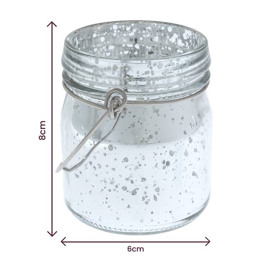 Clear Hanging Silver Votive 8cm image number 3