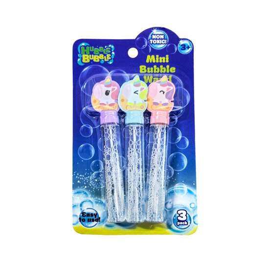 Mini Unicorn Bubble Wands 3 Pack image number 1