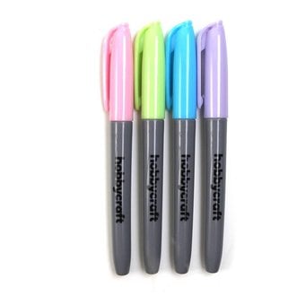 Pastel Permanent Markers 4 Pack