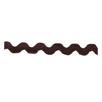 Chocolate Ric Rac Ribbon 6mm x 4m