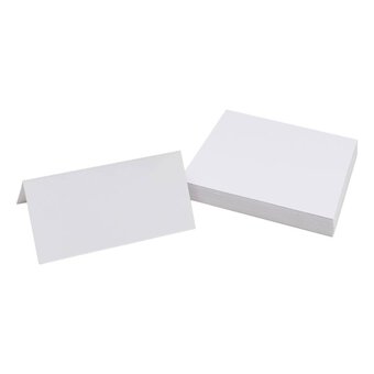 White Place Cards 50 Pack