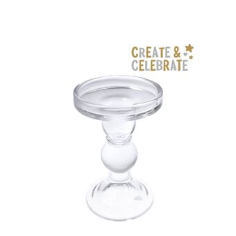 Create & Celebrate Glass Candle Holder
