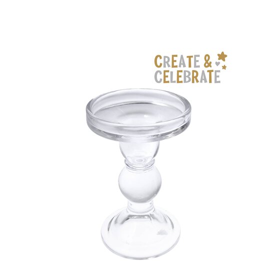 Create & Celebrate Glass Candle Holder image number 1