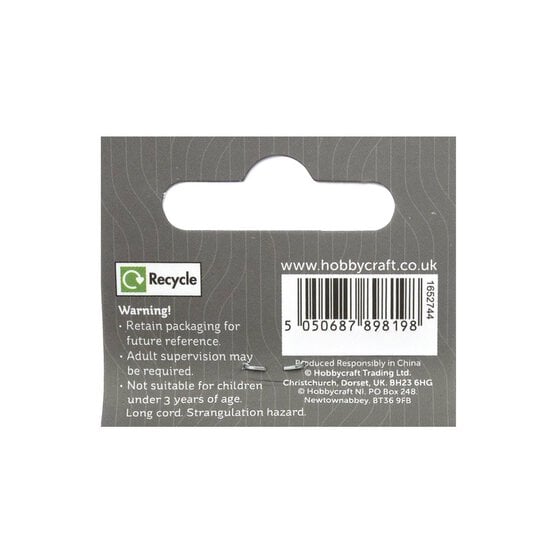 White Cotton Cord 1mm x 40m  image number 3