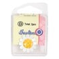 Hemline Yellow Novelty Flower Button 2 Pack image number 2