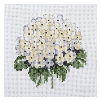 Trimits Hydrangea Counted Cross Stitch Kit 13cm x 13cm