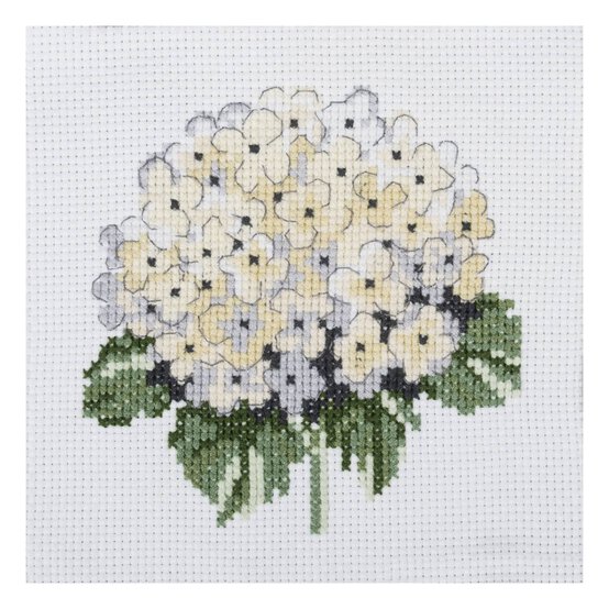 Trimits Hydrangea Counted Cross Stitch Kit 13cm x 13cm image number 2