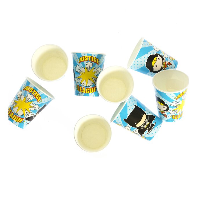 Justice League Paper Cups 8 Pack image number 1