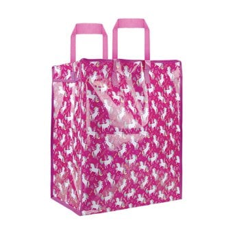 Pink Unicorn Woven Laundry Bag