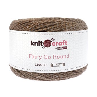 Knitcraft Neutral Fairy Go Round Aran Yarn 150g 