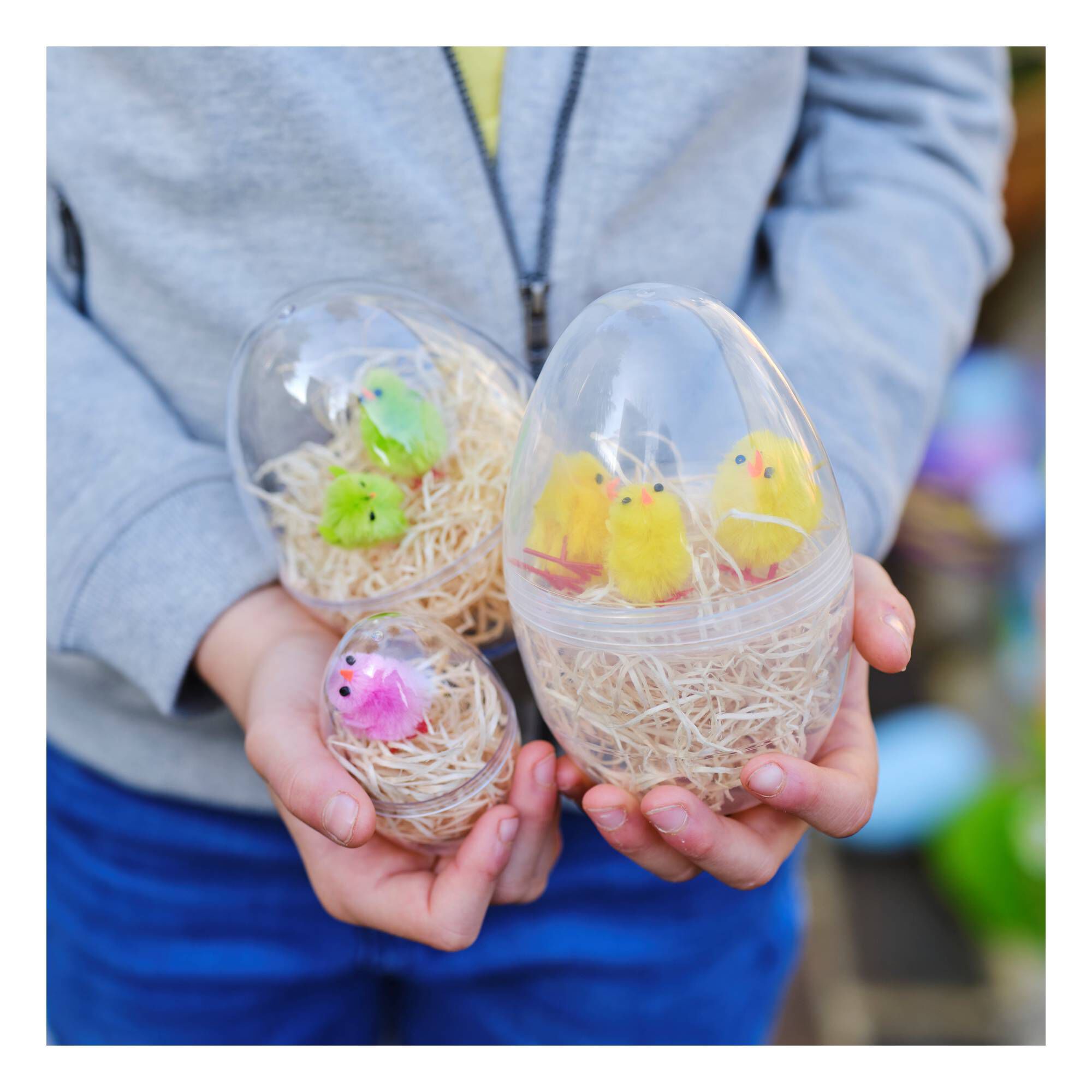 Clear Fillable Egg 14cm Hobbycraft