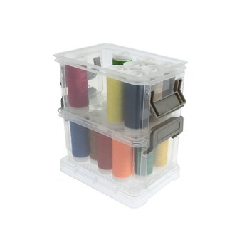 Clear Storage Box 0.37L 2 Pack