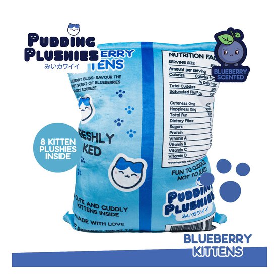 Pudding Plushies Blueberry Kittens  image number 3