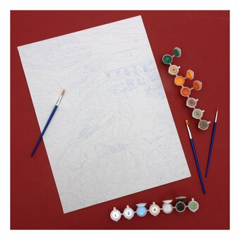 Christmas Robin Paint by Numbers