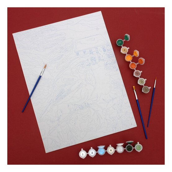Christmas Robin Paint by Numbers image number 2