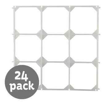 White Balloon Wall Grid 24 Pack Bundle