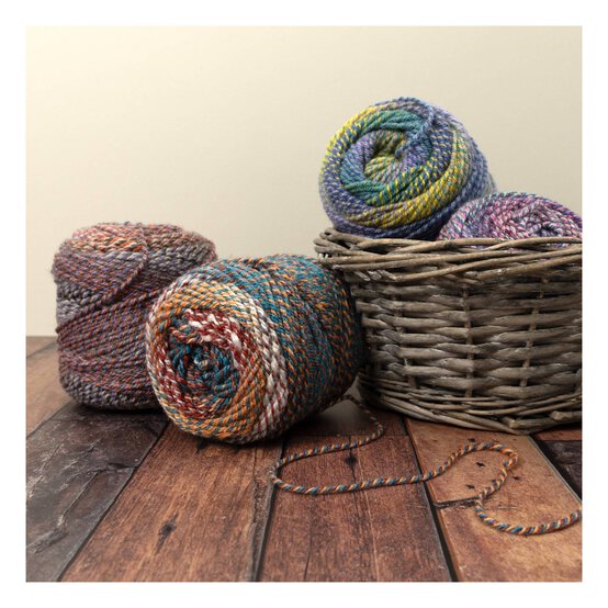 Knitcraft Purple and Grey Psychedelic Spin 100g  image number 4