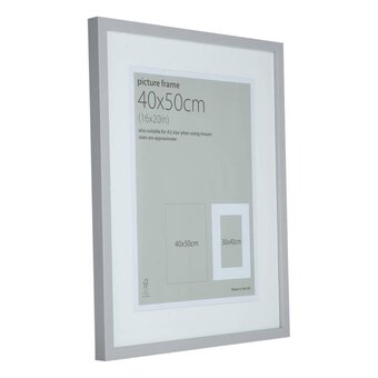 Light Grey Block Frame 40cm x 50cm