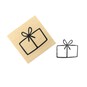 Present Wooden Stamp 3.8cm x 3.8cm image number 1