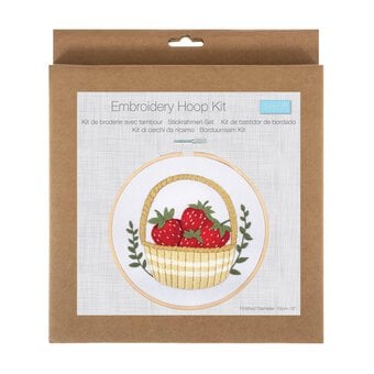 Trimits Strawberries Embroidery Hoop Kit