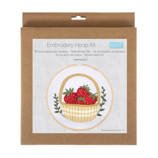 Trimits Strawberries Embroidery Hoop Kit image number 1
