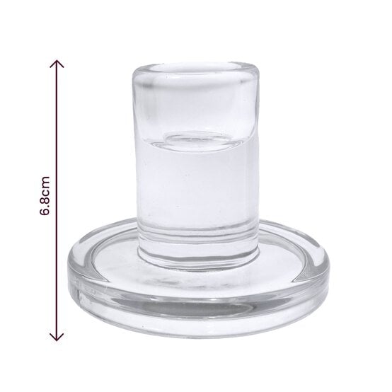 Create & Celebrate Glass Taper Candle Holder image number 4