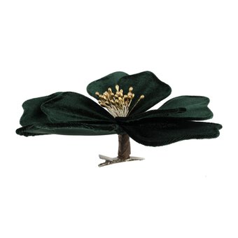 Green Flower Clip 18cm