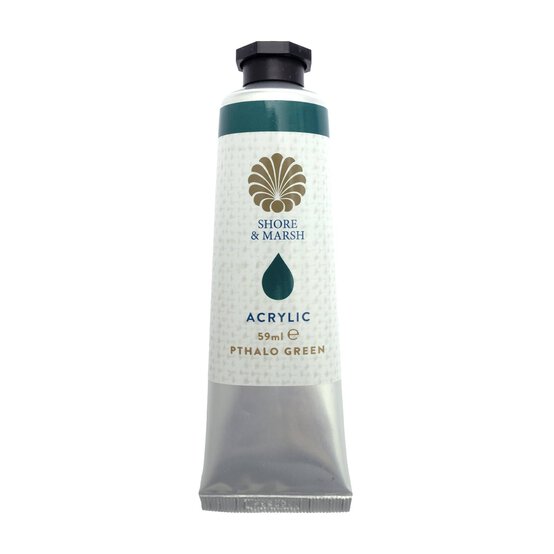 Shore & Marsh Pthalo Green Acrylic Paint 59ml image number 1